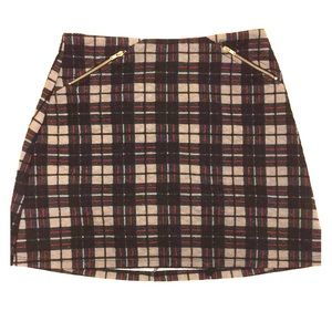 Plaid miniskirt